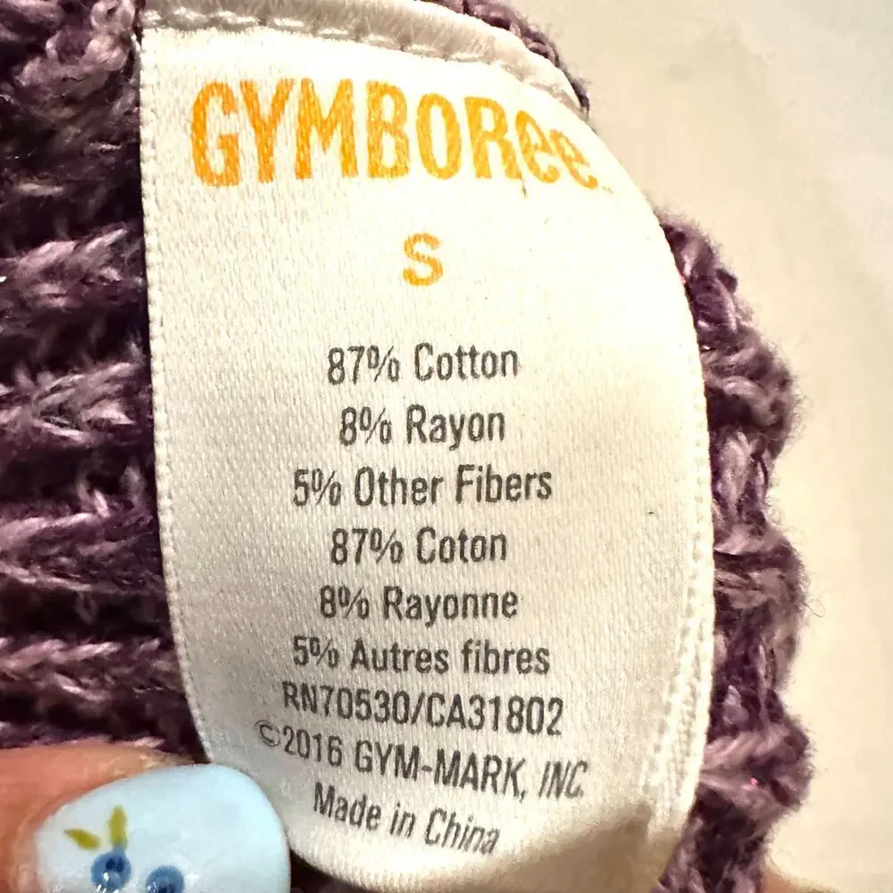 Gymboree Purple Knit Winter Hat Girls Size S Small